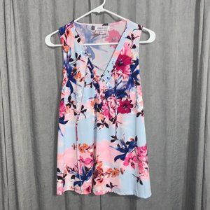 LIKE NEW FLOWY RACERBACK TOP